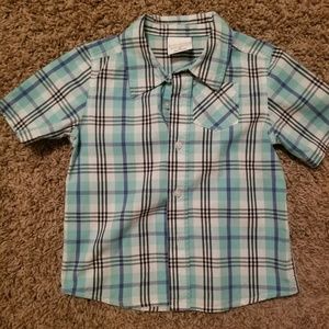 Blue Plaid Button Up